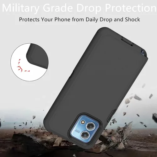 Miniatura 6 de Funda protectora resistente para Motorola Moto G Stylus 4G 2023, resistente a prueba de polvo, a prueba de golpes, protección contra caídas, 3 en 1