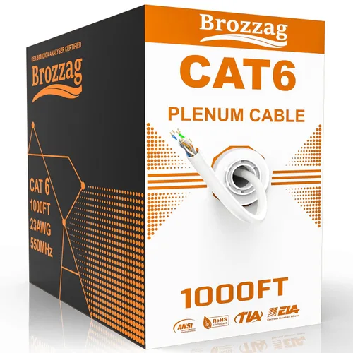 Miniatura 18 de Cable Ethernet de 10 pies para Cat6/Cat5E, 10 Gbps compatible con Cat8/Cat7, cable de red 24AWG para interiores y exteriores, entierro directo