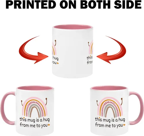 Miniatura 6 de Cabtnca Taza de abrazo de amistad – This Mug Is A Hug From Me To You – Regalo inspirador de aliento para mujeres, mejor amiga, mamá, compañera