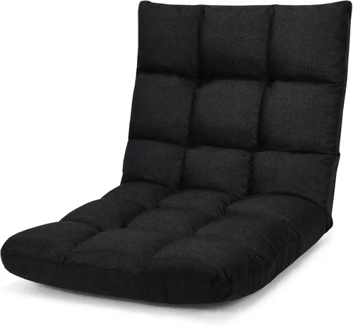 Giantex Sofá de suelo, silla de videojuegos con 14 posiciones ajustables, respaldo acolchado, asiento acolchado para el suelo, silla plegable para