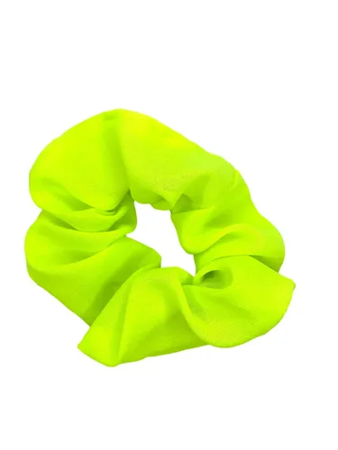 Miniatura 3 de Bandas elásticas para el cabello de neón, coleteros de color liso verde neón (4 unidades)