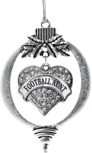 Miniatura 164 de Inspired Silver Adornos festivos de dije de corazón pave de plata con circonitas cúbicas