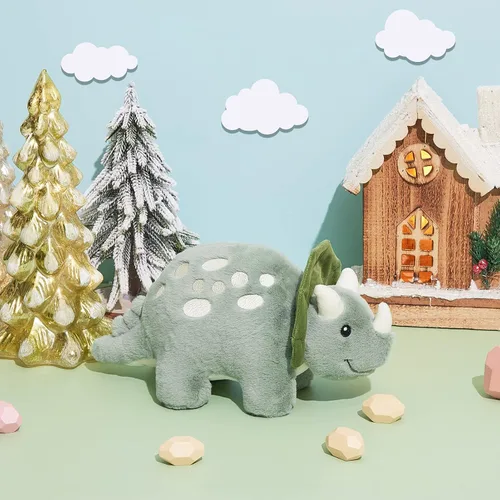 Miniatura 5 de TCBunny - Dinosaurio bebé de 30 cm de peluche para dormir de TCBunny, juguete de peluche para niños, regalos para niños y niñas, cumpleaños, San