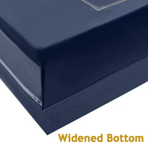 Miniatura 4 de WAKAKO Paquete de 60 bolsas de plástico de agradecimiento para tiendas minoristas de pequeñas empresas de 14 x 16 pulgadas con asa, color azul