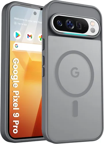 Miniatura 39 de Funda para teléfono Google Pixel 9 Pro XL, Compatible con Magnético, Protección contra Caídas de Grado Militar Translúcida Mate Resistente a Golpes
