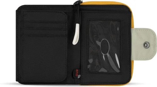Miniatura 21 de Sherpani Barcelona, pequeña cartera de nailon plegable con bolsillo con cremallera para mujer, bolsa de viaje, protección RFID
