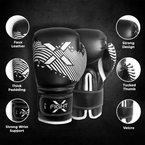 Miniatura 2 de Guantes de boxeo para niños de 3 a 8 años, 4 6 onzas, entrenamiento MMA, niños, niñas, guantes de kickboxing para entrenamiento, saco de boxeo, Muay