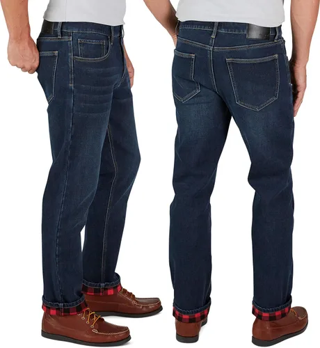 Miniatura 2 de Weatherproof Vintage Jeans con forro polar de ajuste regular para hombre