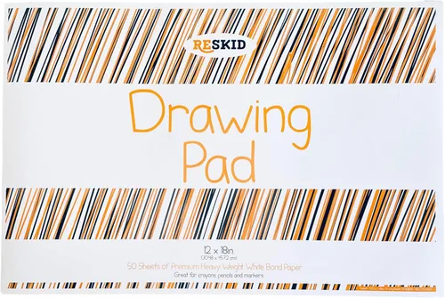 Miniatura 2 de Reskid Bloc de papel de dibujo (12 x 18 pulgadas), 50 hojas, paquete de 2 blocs de arte para colorear, boceto (12 x 18 pulgadas (paquete de 2))