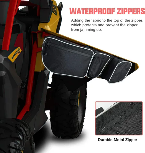 Miniatura 2 de SUNPIE Bolsas de almacenamiento compatibles con Can Am Maverick X3 puerta delantera superior 2017-2026 todos los modelos, almacenamiento lateral UTV