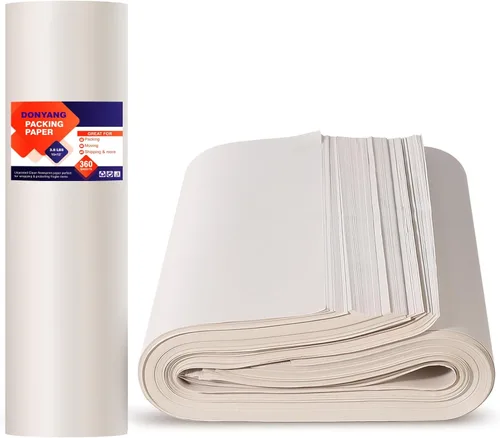 Miniatura 9 de Papel de embalaje de 15" x 12" para suministros de mudanza, 90 hojas de papel de periódico, papel de envolver de periódico para artes, manualidades