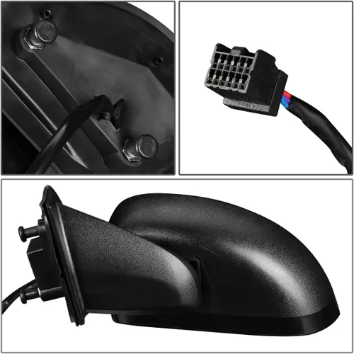 Miniatura 4 de DNA Motoring OEM-MR-CH1320263 Estilo de fábrica accionado+Función plegable manual calentada Espejo de puerta de vista lateral izquierda compatible