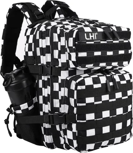 Miniatura 23 de LHI Mochila Militar Táctica para Hombres y Mujeres 25L/35L Mochila de Asalto del Ejército Bolsa Mochila Pequeña con Portabotellas