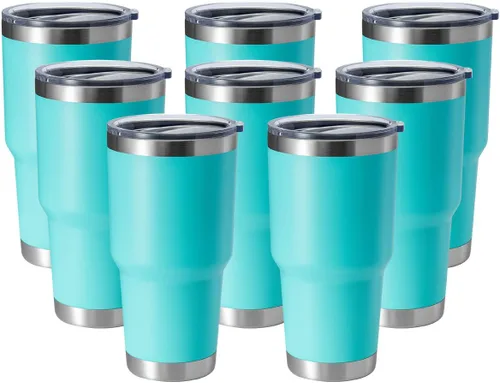 Miniatura 7 de Hasle Outfitters - Vaso de acero inoxidable de 30 onzas, taza de viaje con aislamiento al vacío de doble pared, taza de café aislada duradera, juego