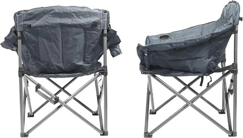 Miniatura 5 de Zenithen Limited - Silla plegable portátil acolchada Guidesman, perfecta para camping, eventos deportivos al aire libre, muebles de patio y Gris