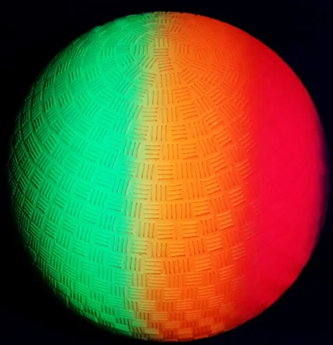 Miniatura 4 de Bola de neón arco iris, 9 pulgadas