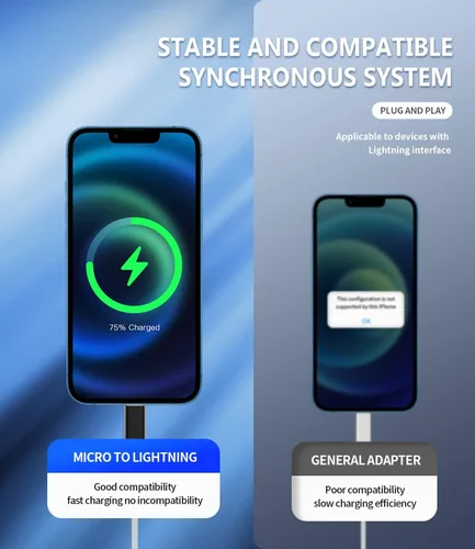 Miniatura 6 de Adaptador Lightning hembra a USB C macho cargador tipo C (paquete de 3) compatible con iPhone compatible con Samsung Galaxy Note S10 S20 S21 LG
