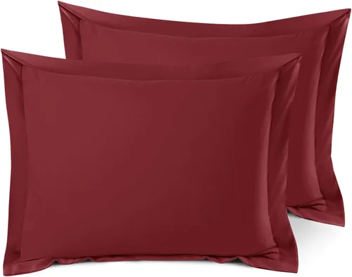 Miniatura 91 de Nestl Juego de 2 fundas tipo sham de almohada suaves - Fundas de almohada de microfibra de doble cepillado - Fundas de almohada de cama premium