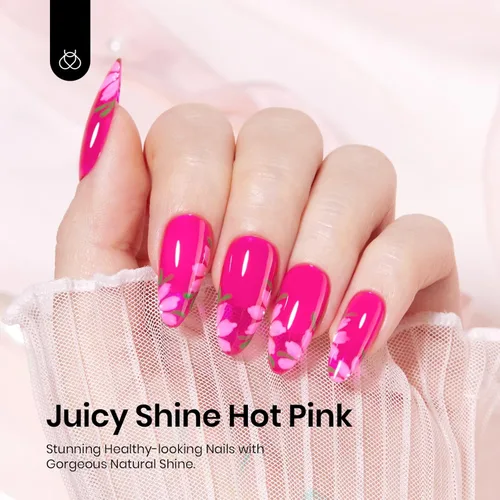 Miniatura 190 de Beetles - Esmalte de uñas de gel rosa claro, 0.5 fl oz, color rosa bebé, esmalte de gel que se absorbe con luz UV LED, arte de uñas de verano, salón