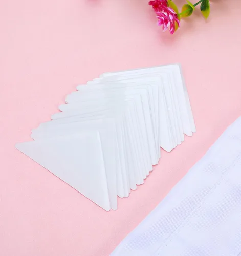 Miniatura 5 de 120 piezas de inserciones de cuello de camisa de vestir, soportes de cuello de plástico para camisas de polo, insertos autoadhesivos para camisas