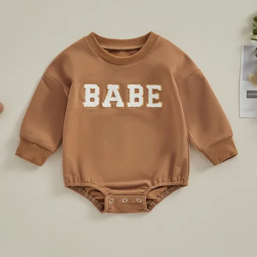 Miniatura 3 de Sudadera de manga larga para bebé niña con estampado de bebé, suéter de gran tamaño, ropa de otoño