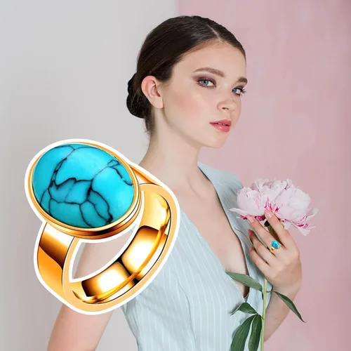 Miniatura 3 de Anillos de boda para hombres, anillo de diamantes, anillo de compromiso de moda para mujer, anillos de compromiso con incrustaciones de promesa