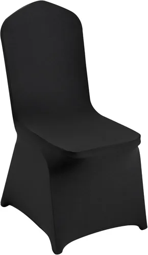 Miniatura 15 de VEVOR 12 Piezas Fundas de Silla de Frente Plano Poliéster Spandex Funda de Silla Elástica Fundas Deslizantes, Bodas, Vacaciones, Banquetes, Fiestas
