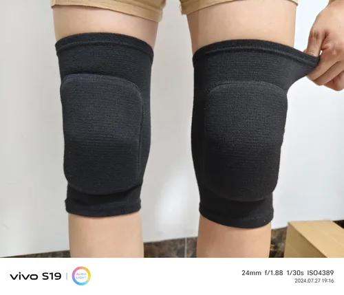 Miniatura 2 de Esponja antideslizante, rodilleras suaves y transpirables para hombres, mujeres, niñas y niños en negro, adecuadas para deportes como voleibol