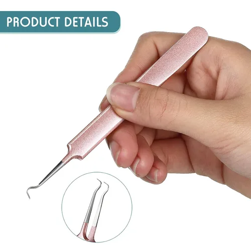Miniatura 3 de Honoson 3 pinzas de espinillas de acero inoxidable, herramienta extractor para quitar espinillas de espinillas curvas, herramientas de eliminación