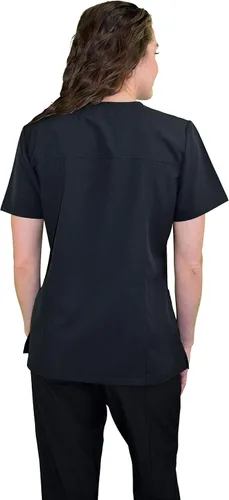Miniatura 5 de Green Town Scrubs for Women - Mock Wrap V-Neck Scrub Top, 3 Pockets, Lightweight, Stretch Fabric, Easy Care