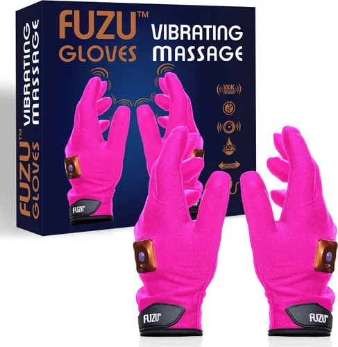 Miniatura 10 de Fuzu Guantes de masaje vibratorios utilizados para masajes de parejas, masaje muscular dolorido, espalda, cuello, hombros, piernas, 20 velocidades