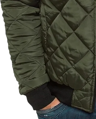 Miniatura 5 de Chaqueta bomber de invierno para hombre, abrigo grueso y cálido de algodón acolchado de béisbol