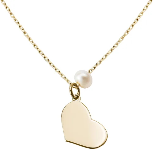Collares con colgante de oro real de 14 quilates, perlas cultivadas elegantes y brillantes, regalos de joyería para mujer, disponibles en diferentes
