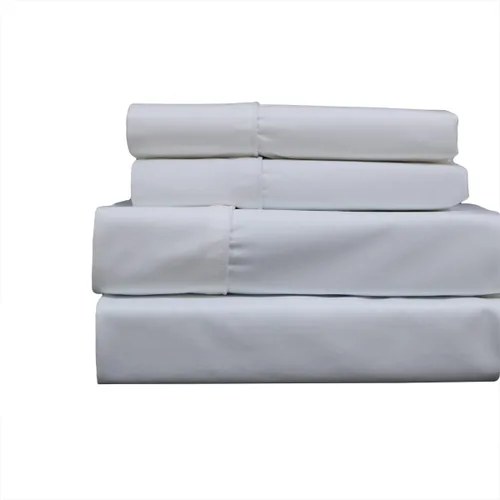 Miniatura 7 de Solid Blue Top Split King: Sábanas ajustables tamaño King, juego de sábanas de 4 piezas, 100% algodón, 650 hilos, satén, bolsillo profundo