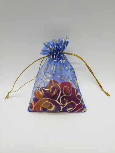 Miniatura 7 de Ankirol 100 bolsas de recuerdo de bodas, de organza transparente, con estampado de pestañas, de 3.5 x 4.5 pulgadas, con cordón de ajuste