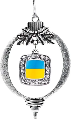 Miniatura 149 de Inspired Silver - Nana púrpura - Adorno de Navidad plateado - Adorno cuadrado para árbol de Navidad con circonita cúbica - Decoración colgante