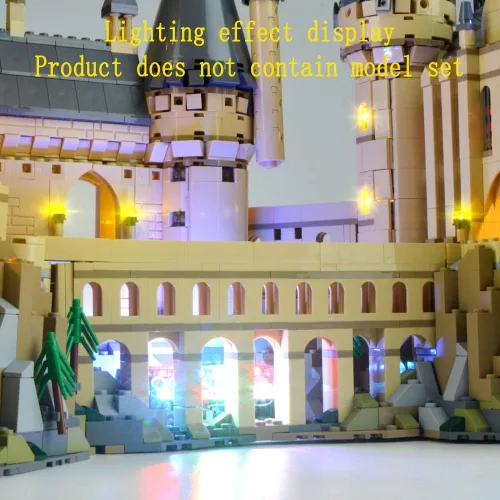 Miniatura 6 de Kit de luz LED Geament compatible con Lego Castillo de Hogwarts - Juego de iluminación para el modelo de construcción 71043