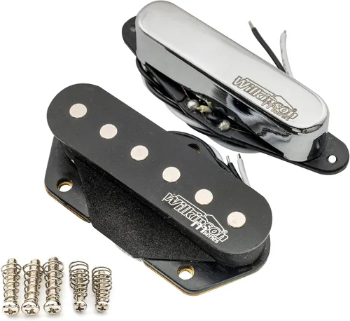 Miniatura 6 de Juego de pastillas de cuello y puente Wilkinson WOVT de baja gauss vintage Nashville cerámica para guitarra eléctrica estilo Tele Juego de cromo
