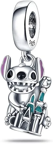 LIGHTDOG 925 Sterling Silver Beads Charms fits Pandora Charm Bracelets for Woman Cartoon Avatar Dangle Pendant Bead,Girl Jewelry Beads Gifts for