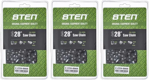 Miniatura 99 de 8TEN Cadena de motosierra semi cincel de 6 pulgadas .050 1/4 42 DL para Worx WG320 Black & Decker LLP120 (paquete de 3)