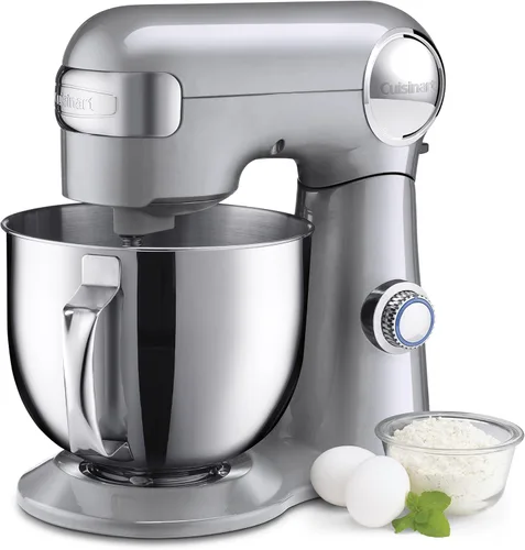 Miniatura 14 de Cuisinart Batidora de pie, 12 velocidades, cuenco de acero inoxidable de 5.5 cuartos de galón, batidor de chef, paleta mezcladora, gancho para masa
