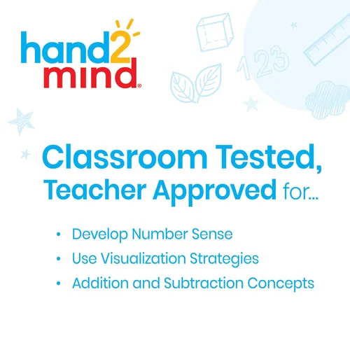 Miniatura 3 de hand2mind Centro de actividades de aprendizaje emergente Rekenrek, juegos de matemáticas para niños, ábaco para niños, manipuladores matemáticos