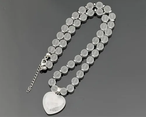 Miniatura 44 de Colgante de corazón de aventurina natural, Collar de cuentas de aventurina genuina, Collar de piedra verde, Collar de piedras preciosas, Cuentas