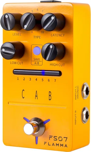 Miniatura 17 de FLAMMA FS22 - Pedal de efectos combo de delay y reverberación estéreo para guitarra ambiental con 3 pares de efectos combo, delay inverso, Combo
