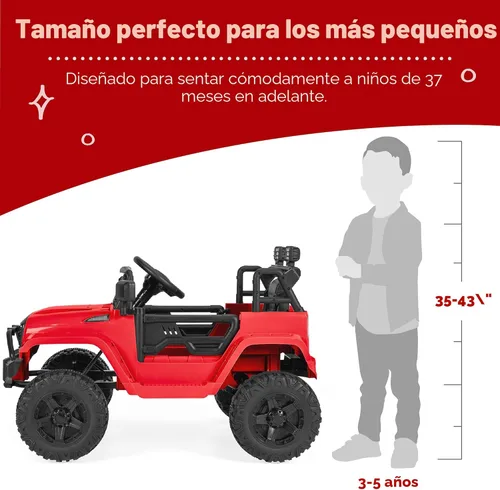 Miniatura 4 de Best Choice Products Camión de juguete para montar de 12 V para niños con control remoto de los padres, suspensión de resortes, luces LED, puerto