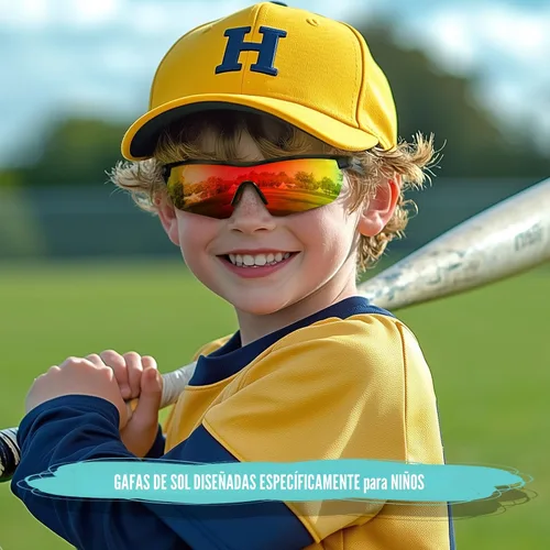 Miniatura 2 de Kids Sunglasses Youth Baseball Sunglasses for Boys Girls 3-12 Polarized Softball Sports Goggles UV Protection