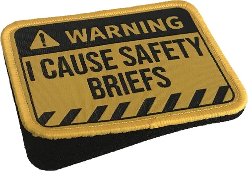 Miniatura 2 de Advertencia - I Cause Safety Briefs - Parche bordado de moral (amarillo)