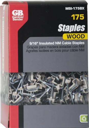 Miniatura 2 de Gardner Bender MSI-75BX 9/16 pulgadas (0.551 in), grapa de metal con correa aislada de polietileno, 3 Cond #14, #12, #10 NM, bronceado, (100-Box)