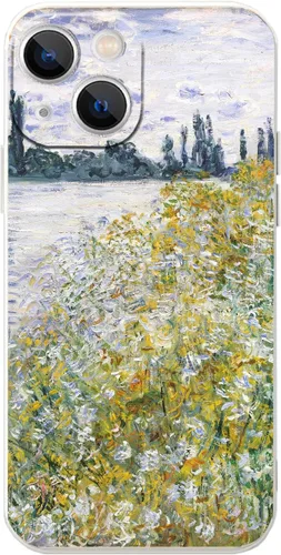 Miniatura 16 de Funda para iPhone 14 Plus, Classic Art Monet Painting Retro Landscape Phone Case para mujeres y hombres, cubierta protectora delgada de TPU flexible