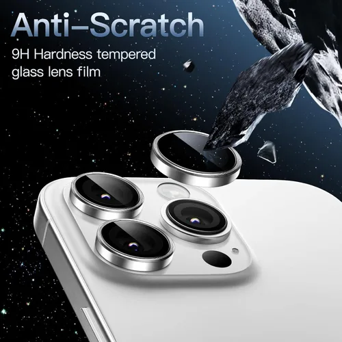 Miniatura 4 de JETech Protector de lente de cámara para iPhone 16 Pro de 6.3 pulgadas y iPhone 16 Pro Max de 6.9 pulgadas, cubierta de anillo individual de metal